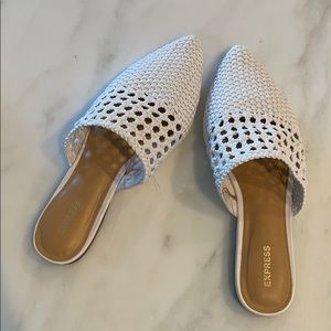 Flat mule style slip ons